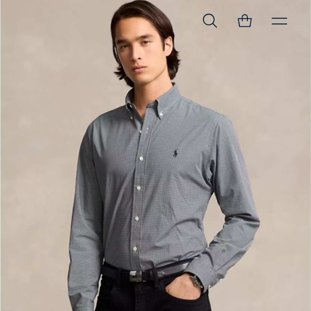 Men’s Polo Ralph Lauren Classic Fit Plaid Oxford Shirt